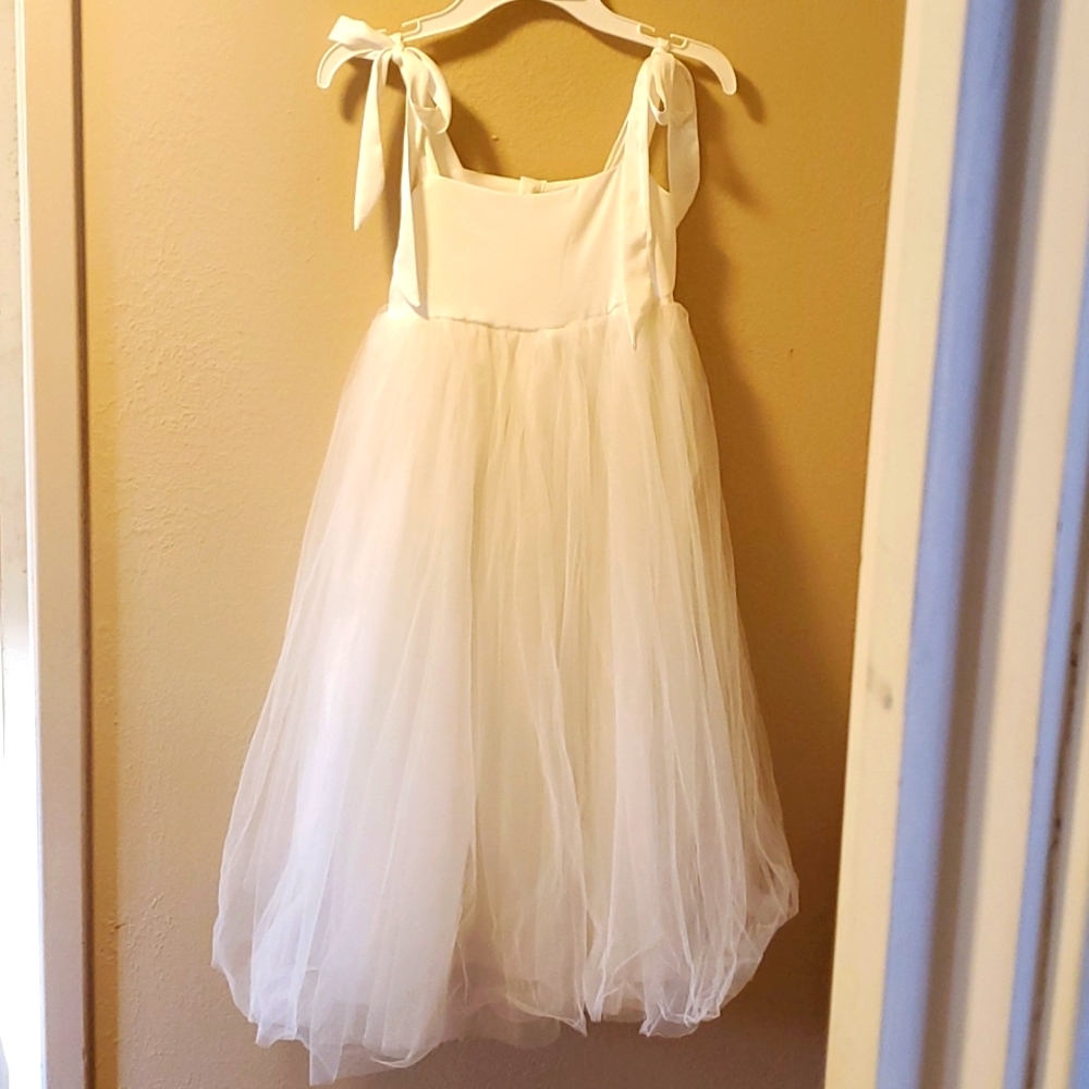 Flower Girl Dress Ivory Girls sz 10